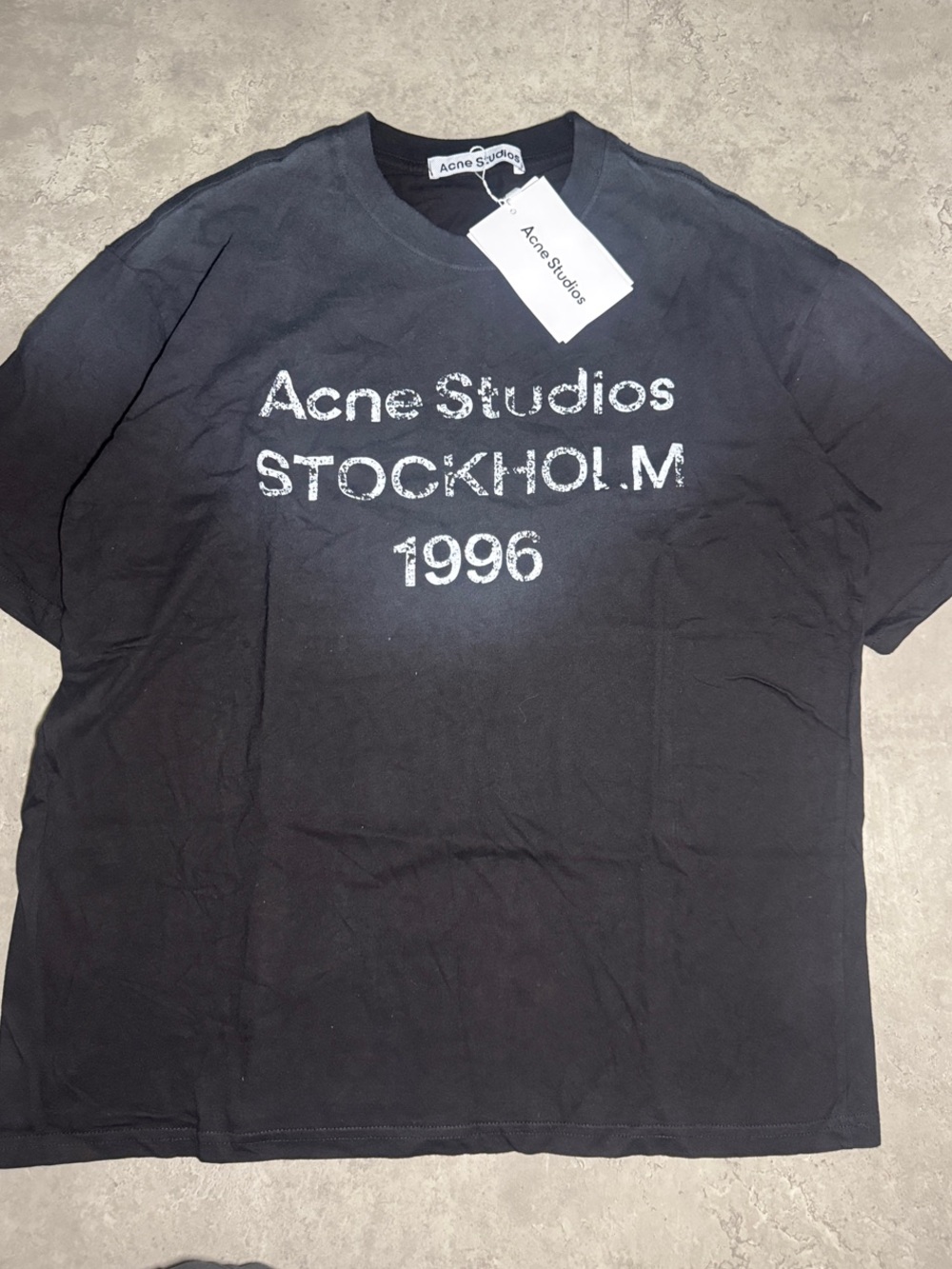 Acne Studios Black Graphic 'Stockholm 1996' Tee